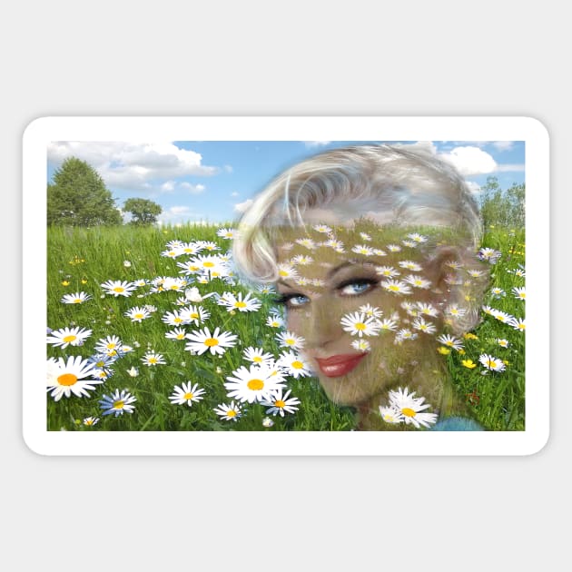 Daisies Hill Smile Sticker by Angie Braun